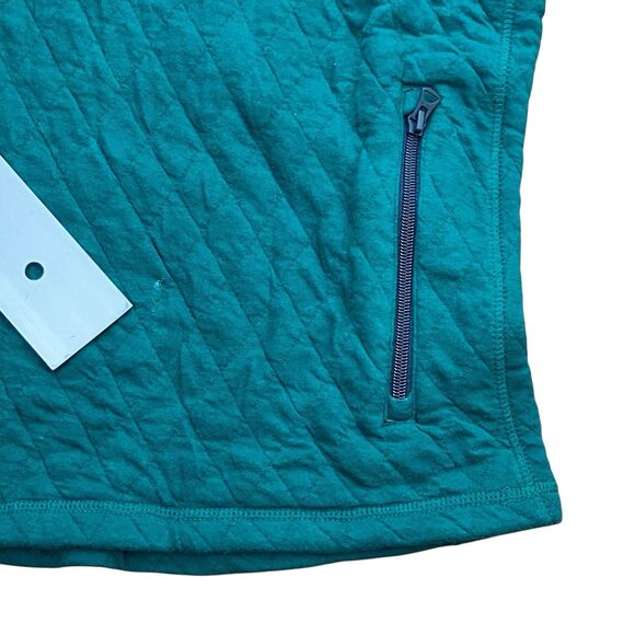 J Crew Sweater Mens M Green Quilted Half Zip Pullover Colorblock Smart Casual - Picture 12 of 16